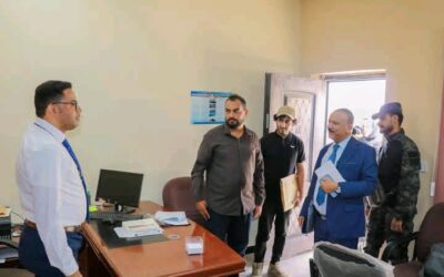 وزير النقل يتفقد مستوى الانضباط الوظيفي في ديوان الوزارة بعد إجازة عيد الأضحى.