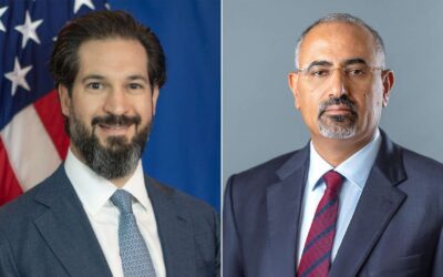 الرئيس الزُبيدي يبحث مع القائم بأعمال السفير الأمريكي تطورات الأوضاع في بلادنا والمنطقة