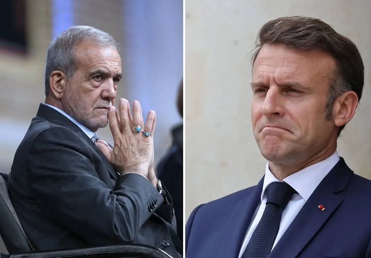 بزشكيان في مكالمة مع #ماكرون: يجب أن يتلقى الأمريكيون ردا على عدوانهم