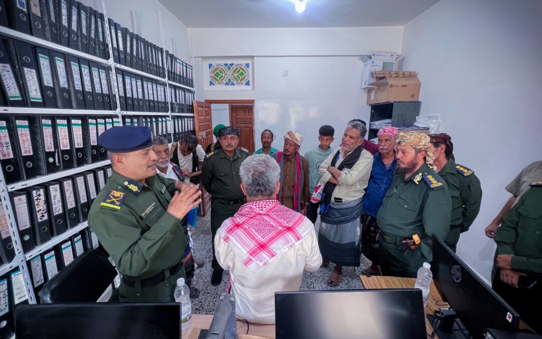 تدشين النظام الإلكتروني للسجل المدني في مديرية رصد يافع بمحافظة أبين