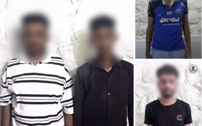 قوات الحزام الأمني في العاصمة عدن تضبط مروّجين ومتعاطين لمواد مخدرة في مديرية البريقة