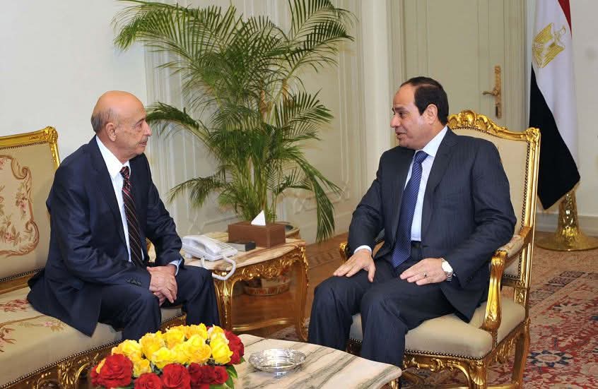 السيسي يستقبل عقيلة صالح ويؤكد ضرورة إيجاد تسوية سياسية شاملة في ليبيا