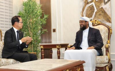 ‏المحرّمي يبحث مع السفير الياباني سبل تعزيز العلاقات الثنائية في مختلف المجالات
