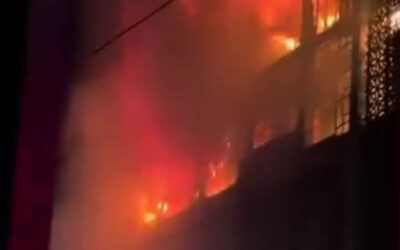 العراق: عدد قتلى حريق  المول التجاري بمدينة الكوت يتجاوز الـ60 شخصا