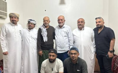 الشيخ فضل الجعوني يزور الشيخ سلمان الرشيدي للاطمئنان على صحته بالرياض