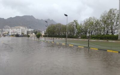 وزير الدولة محافظ عدن يتفقد المديريات المتأثرة بالمنخفض الجوي