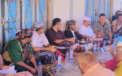 رئيس تنفيذية انتقالي أبين يلتقي قبائل باكازم أحور للوقوف على مطالبها