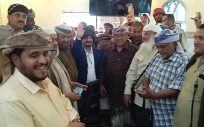 تنصيب الدكتور أحمد يسلم حنش شيخاً لقبيلة آل داؤود بيافع كلد وسط حضور قبلي وشعبي واسع