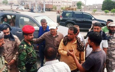 حملة مشتركة لانتقالي أبين والسلطة المحلية خنفر والحزام الأمني لمراقبة الأسعار وضبط المخالفين في مدينة جعار