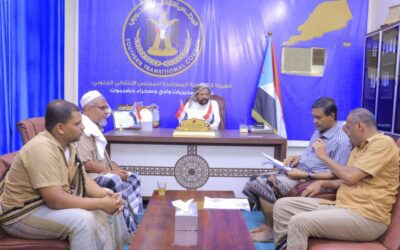 انتقالي وادي حضرموت يناقش مع مقدم حافة القطن سبل تعزيز الدور المجتمعي والثقافي للحافة