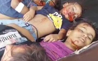 وفاة أب وأربعة من أولاده اثر حادث مروري مروع في جعار