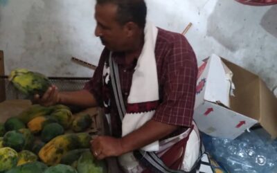 مكتب أشغال خنفر ينفذ نزولاً الى المطاعم والبقالات والكفتيريات بسوق مدينة شقرة