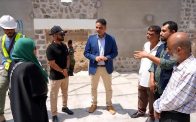 نائب وزير الإعلام يتفقد مشروع إعادة تأهيل سينما أروى بالعاصمة عدن بدعم من اليونسكو