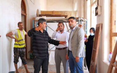 نائب وزير الإعلام والثقافة والسياحة يتفقد أعمال الترميم والتأهيل في قصر العبدلي