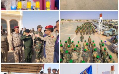 وزير الدفاع ومحافظ شبوة يتفقدان جاهزية قواتنا المسلحة ويشيدان بالانضباط وروح التضحية