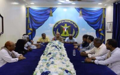 فريق التوجيه والرقابة الرئاسي يعقد لقاءً بنواب لجان الهيئة الإدارية للجمعية الوطنية من ساحل حضرموت