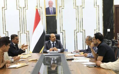 المحافظ بن ماضي يطلع على التحضيرات الجارية لعقد مؤتمر إطلاق خطة التنمية الاقتصادية والاجتماعية لمحافظة حضرموت 2025 – 2029