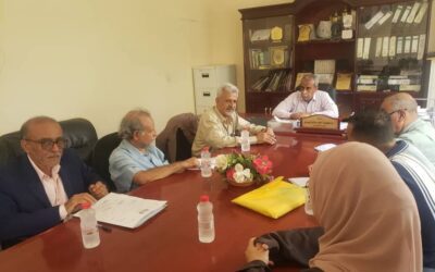 فريق التوجيه والرقابة الرئاسي يلتقي رئيس جامعة أبين
