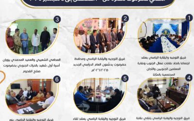 الملخص الأسبوعي لتحركات فريق التوجيه والرقابة الرئاسي ورئيس انتقالي حضرموت