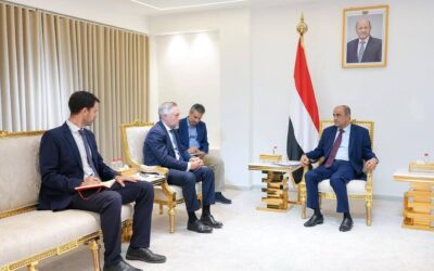 رئيس الوزراء يستقبل في عدن سفير الاتحاد الأوروبي الجديد لدى اليمن