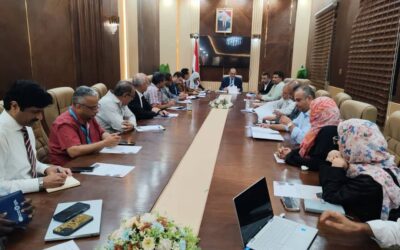 وزير الصحة يترأس اجتماعاً للجنة التنسيق الوطنية لمواجهة الطوارئ الصحية بعدن
