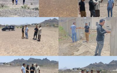 لحج.. رئيس نادي شباب المسيمير يستقبل مهندسين من وزارة الشباب والرياضة