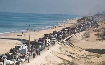 موجة نزوح واسعة من غزة نحو الجنوب وسط قصف إسرائيلي مكثف