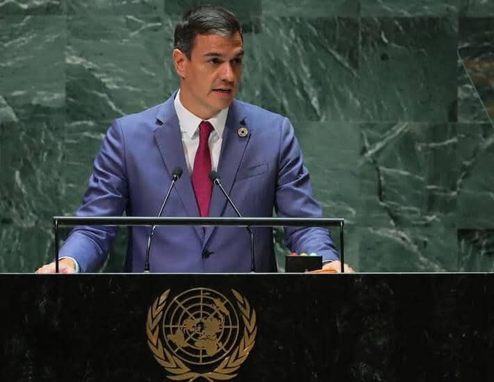 سانشيز: الاعتراف بالدولة #الفلسطينية ملح لكن الأهم بقاء الشعب الفلسطيني فيها
