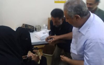 تدشين المرحلة الثانية من الحملة الوطنية الطارئة للتحصين ضد شلل الأطفال بمديرية يافع رصد