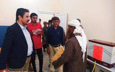 فريق التوجيه والرقابة الرئاسي يزور مركز البحوث الزراعية بالكود بمحافظة أبين ويطلع على سير العمل وأهم الاحتياجات