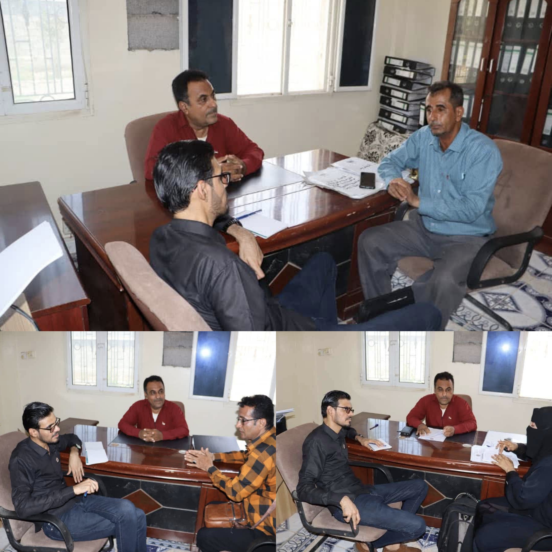 فريق التوجيه والرقابة الرئاسي يطلع على عمل عدد من الإدارات بانتقالي أبين