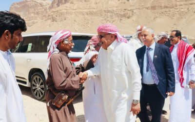الكثيري والشعيبي يصلان وادي حضرموت للمشاركة في فعالية الذكرى الـ62 لثورة 14 أكتوبر المجيدة بمدينة شبام
