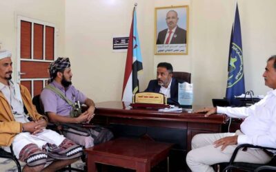 رئيس تنفيذية انتقالي أبين يلتقي قائد حزام زنجبار لمناقشة الأوضاع الأمنية بالمديرية