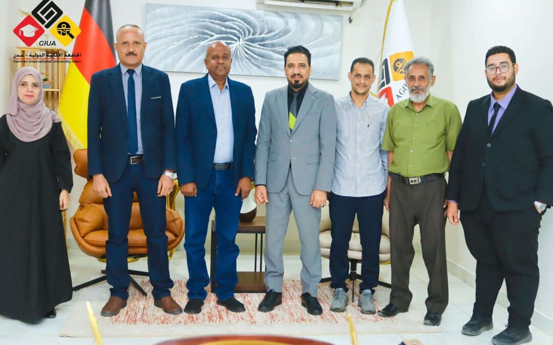 هيئة التعليم والشباب والرياضة تزور الجامعة الألمانية الدولية – عدن لتعزيز الشراكة الأكاديمية والشبابية