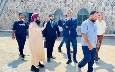 المقدم الجعدني يستقبل وفدا رفيعا في مركز علاج الإدمان بالعاصمة عدن