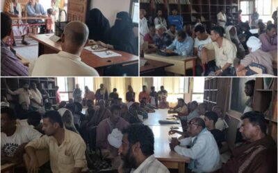 انتخاب مجلس أباء في ثانوية الفقيدة طلحة الفضلي النموذجية بمدينة جعار أبين