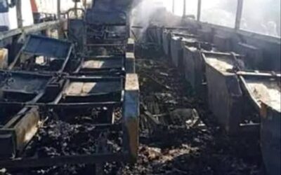 عاجل …أسوأ كارثة مرورية شهدتها محافظة أبين جراء تصادم حافلتين