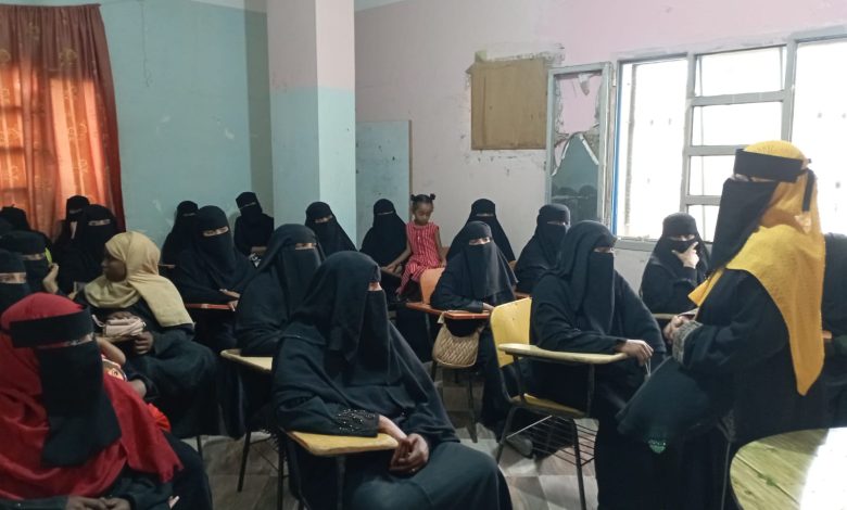 مؤسسة صدى للإغاثة والتنمية تنظم توعية للنساء بعنوان “أحمي نفسك… أعرفي قيمتك”