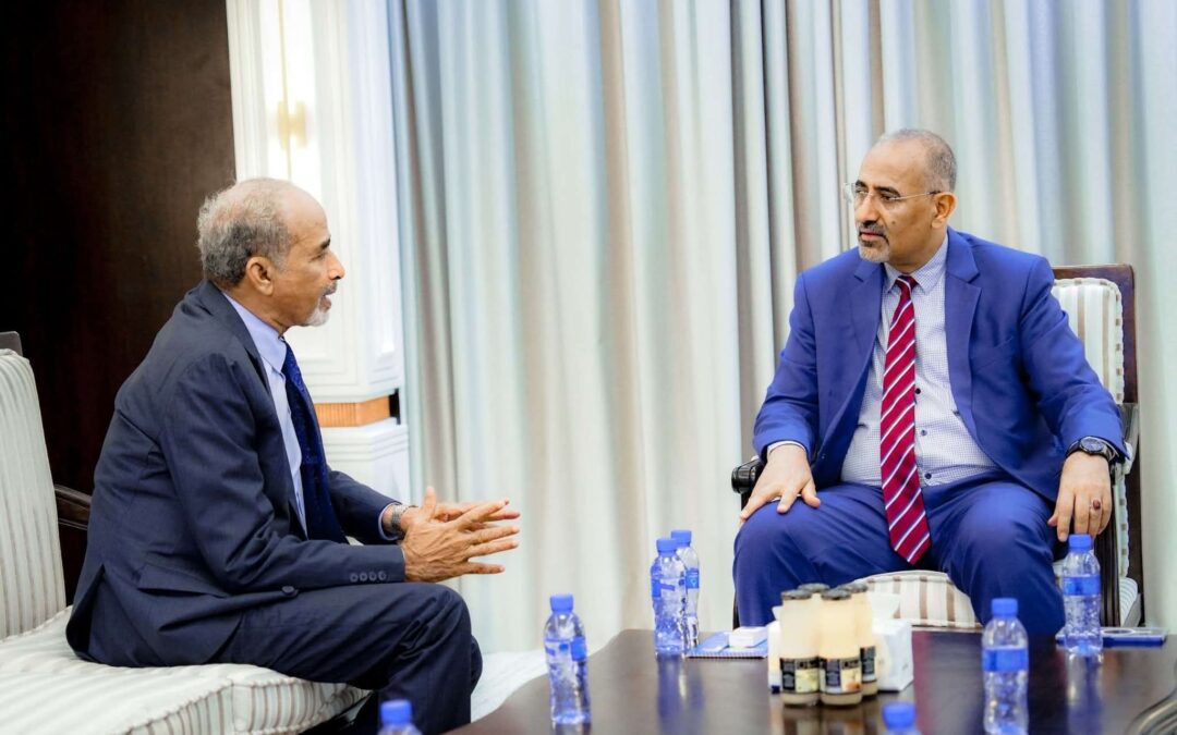 الرئيس الزُبيدي يبحث مع الفريق الصبيحي مستجدات الأوضاع العسكرية والأمنية