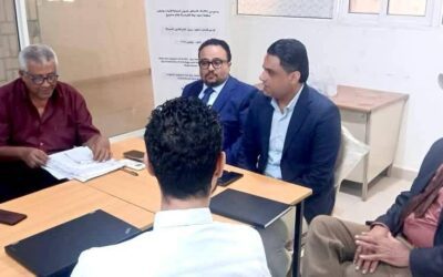 نائب وزير الإعلام والثقافة والسياحة ورئيس مؤسسة 14 أكتوبر يزوران معهد جميل غانم للفنون الجميلة بعدن