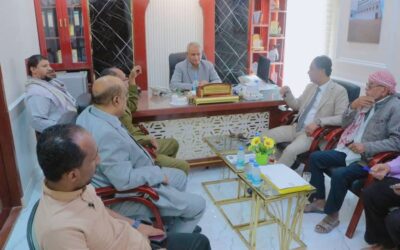 مدير عام سيئون يناقش مع عضو هيئة رئاسة المجلس الانتقالي الجنوبي سبل تطبيع الحياة المدنية وتعزيز الأداء الخدمي