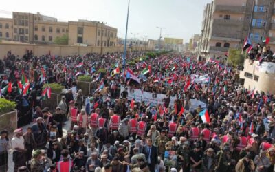 مدينة عتق عاصمة محافظة شبوة تشهد مليونية المطالبة بإعلان دولة الجنوب العربي”بيان”