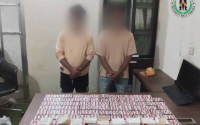حزام العاصمة عدن يضبط كمية من الحبوب المخدرات ويلقي القبض على متهمين بالبريقة