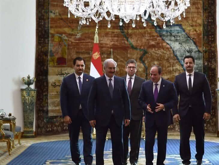 السيسي و حفتر يبحثان ترسيم الحدود البحرية