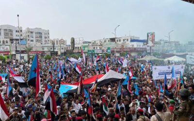 استجابة لدعوة رئيس انتقالي لحج حشود جماهيرية غفيرة من أبناء رباعية ردفان تزحف إلى ساحة العروض بعدن لمطالبة الرئيس القائد عيدروس الزبيدي بإعلان دولة الجنوب العربي،