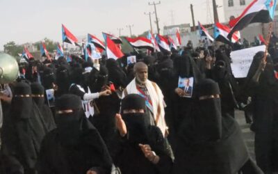استجابة لدعوة انتقالي لحج: احتشاد نسوي ومسيرة شعبية كبرى  لحرائر مديرية تبن  يطالب بإعلان دولة الجنوب العربي