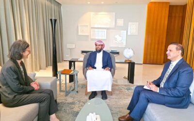 ‏المحرّمي يبحث مع سفيرة فرنسا تعزيز العلاقات الثنائية ودعم جهود الاستقرار والتنمية