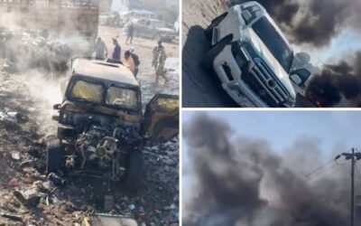إفشال محاولة اغتيال إرهابية بتفجير مفخخ استهدف موكب القيادي حمدي شكري في عدن