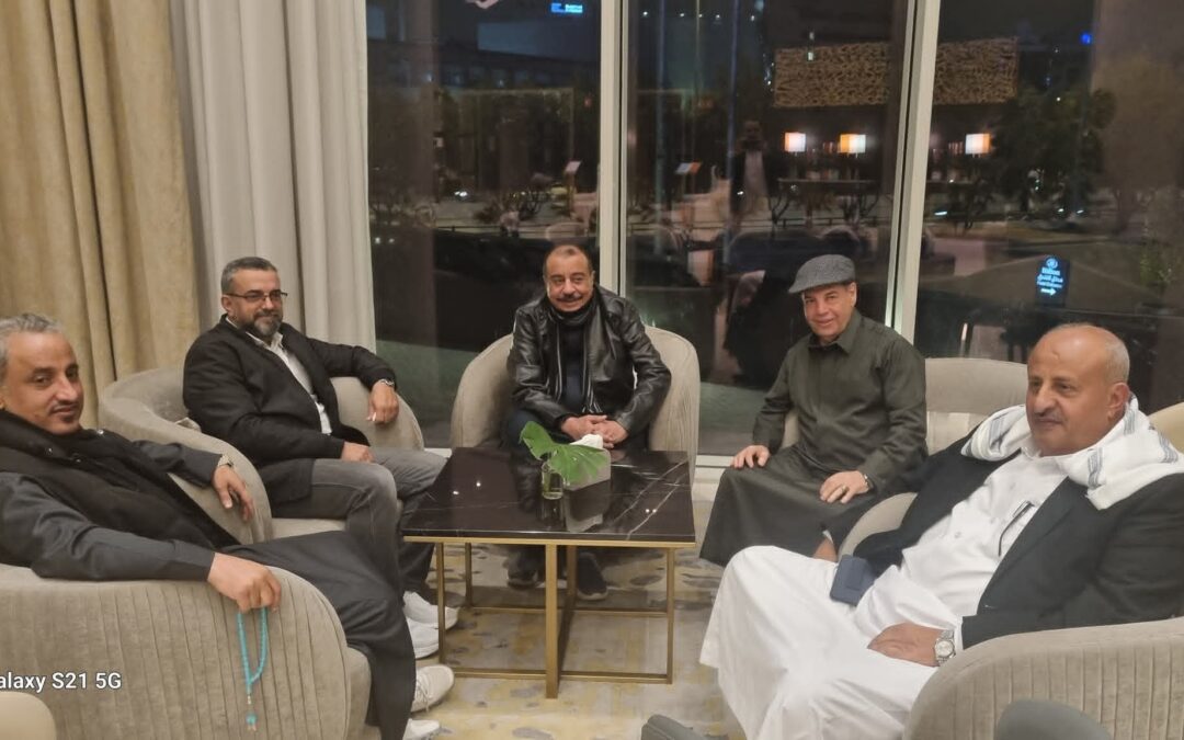 اللواء أحمد سعيد بن بريك يلتقي في الرياض الشيخ صابر النقيب ومرافقوه