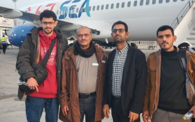 عودة الإعلامي عبدالرقيب السنيدي من القاهرة بعد إجراء عملية جراحية في العمود الفقري